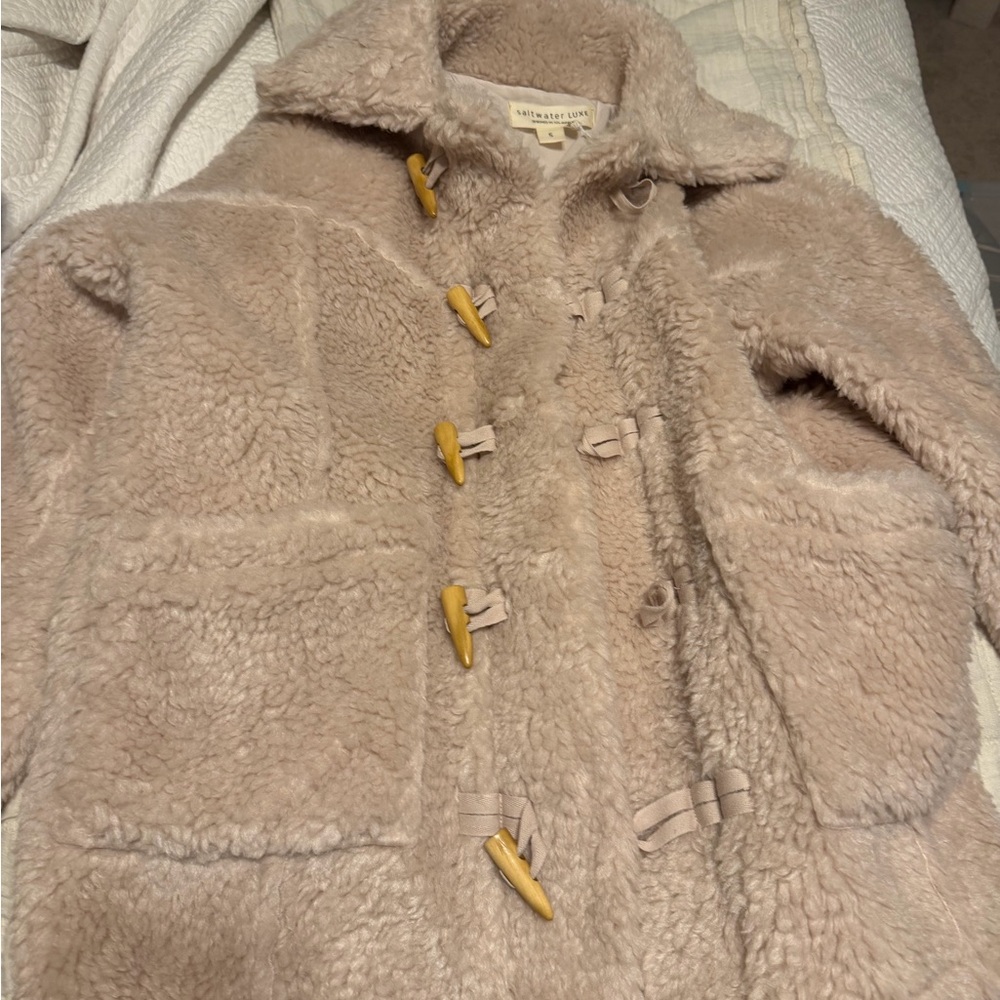 Saltwater LUXE Cream Teddy Jacket - Picture 4 of 9